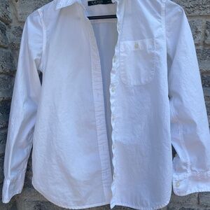 Ralph Lauren White Button-Down Shirt